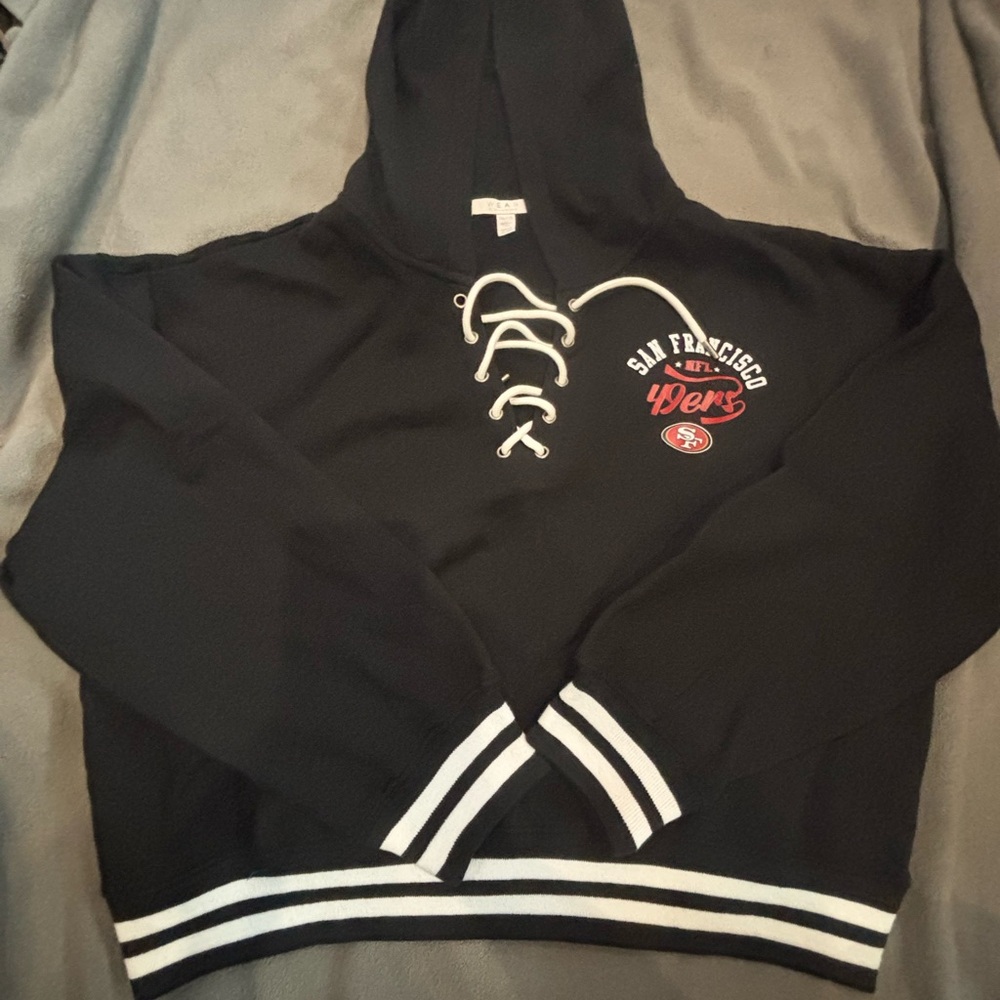 San Francisco 49ers Black Hoodie Sweater